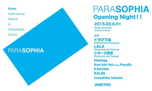 PARASOPHIA Opening Night！！