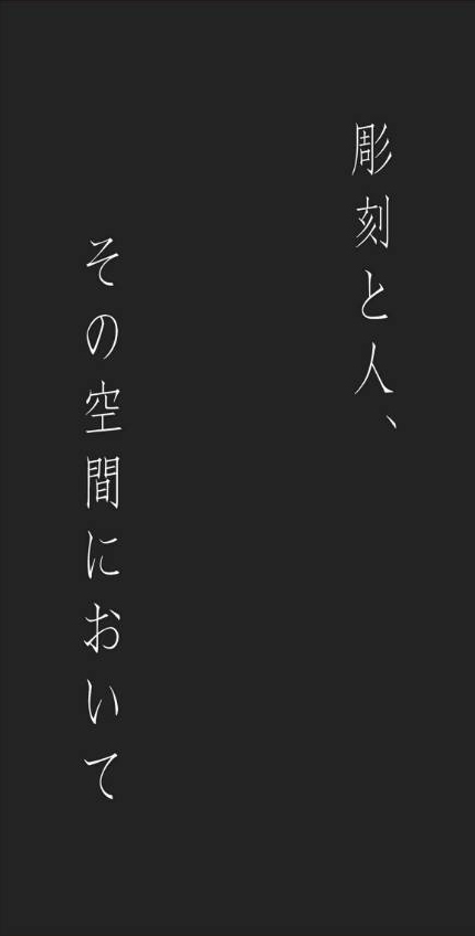 若林亮個展　〜彫刻と人、その空間において