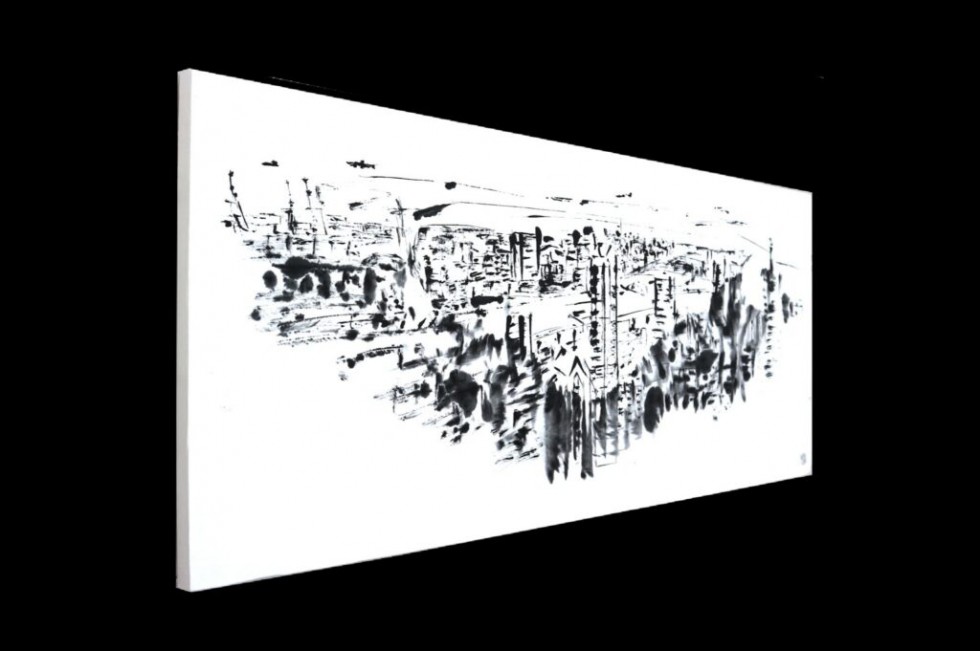 Junpei Sugihara Exhibition -Port Town Drawn with Fingers-<!—:—>